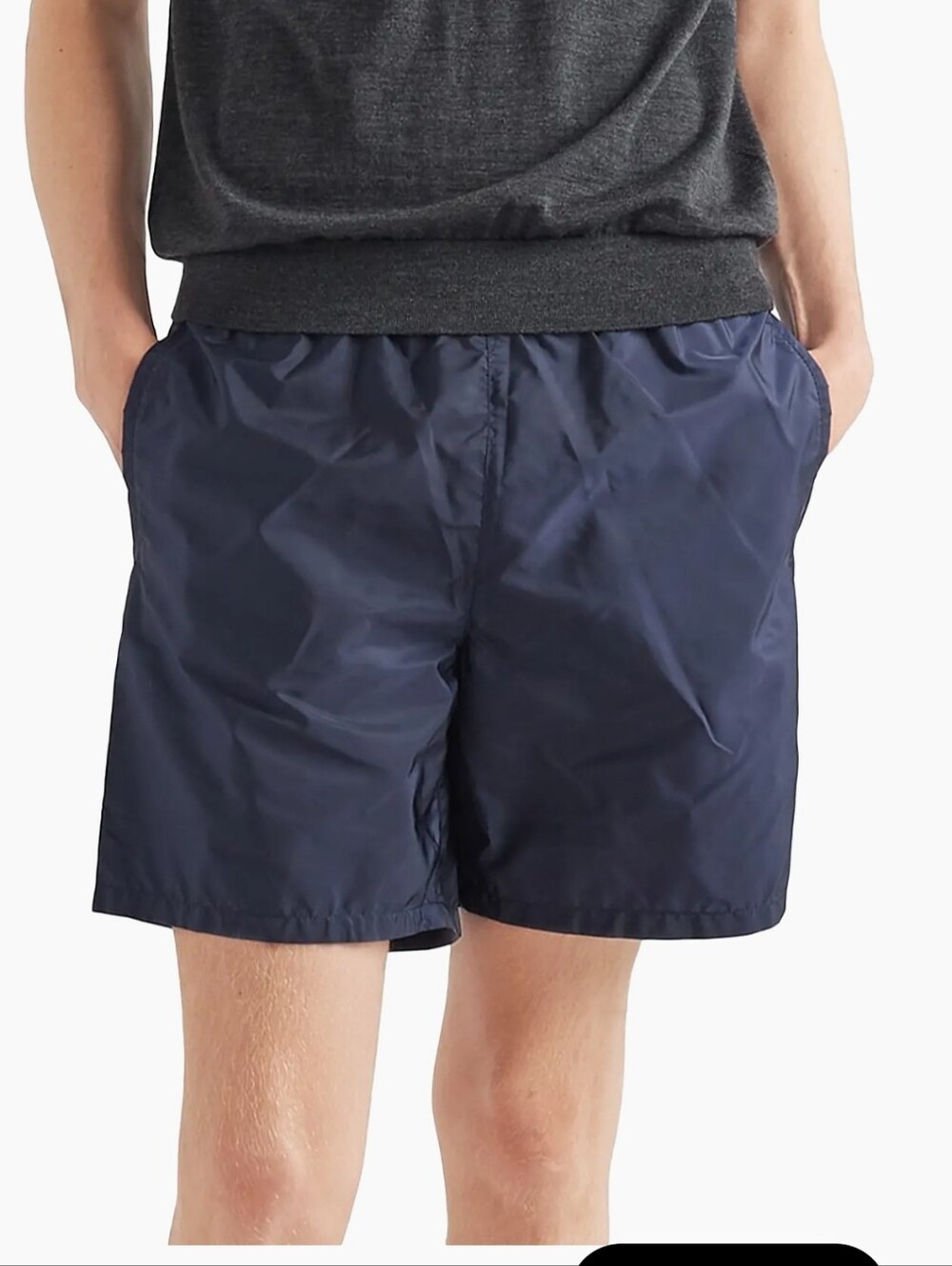 Prada Navy Blue Men's Swim Trunks Nylon